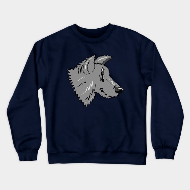 Good boy squiggly wolf Crewneck Sweatshirt by Jeffmore